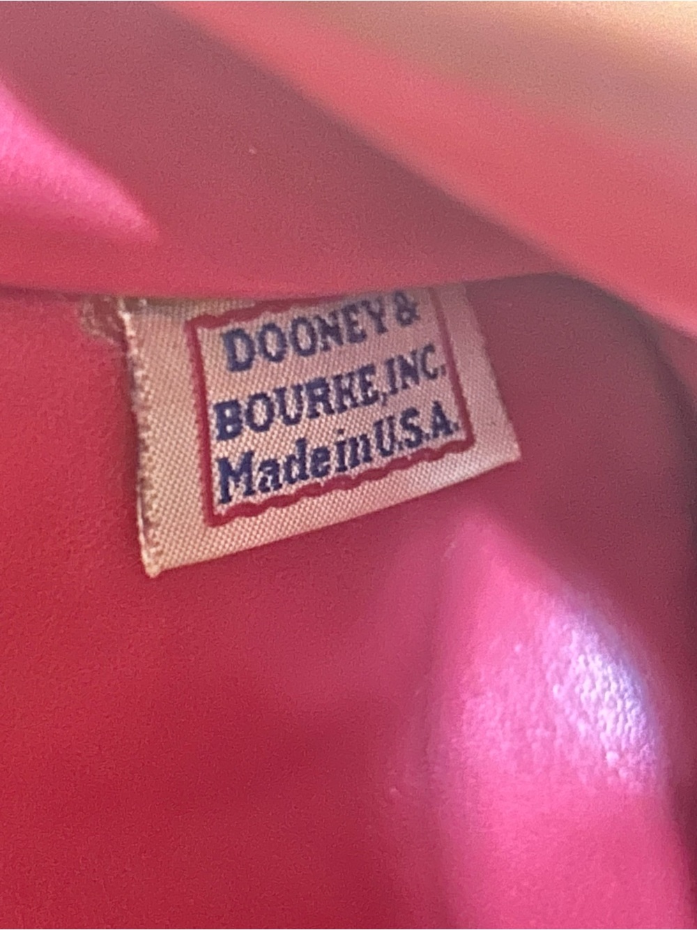 Dooney & Bourke Red Eva Pouchette Leather Crossbody Shoulder Bag, Adjustable - Picture 9 of 9
